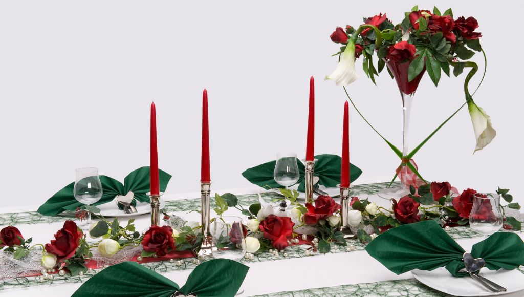 Use a table runner or tablecloth